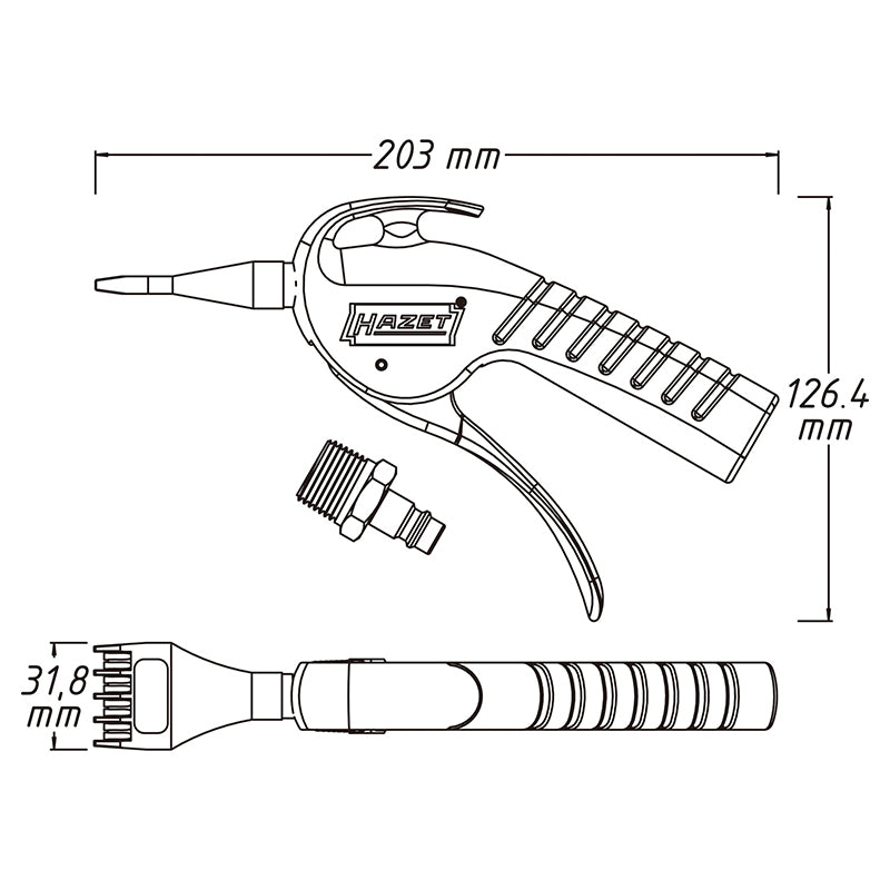 9040P-5 エアーブローガン