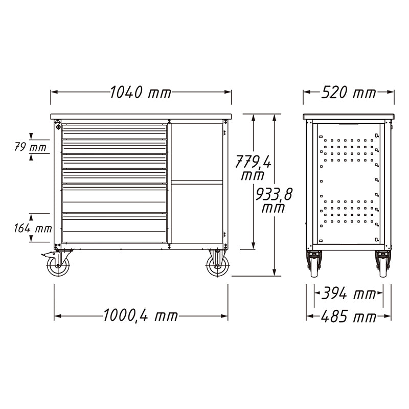 177W-6 モバイルワークベンチ