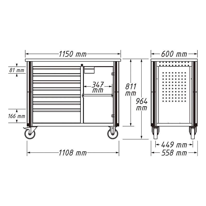 179NW-7 モバイルワークベンチ