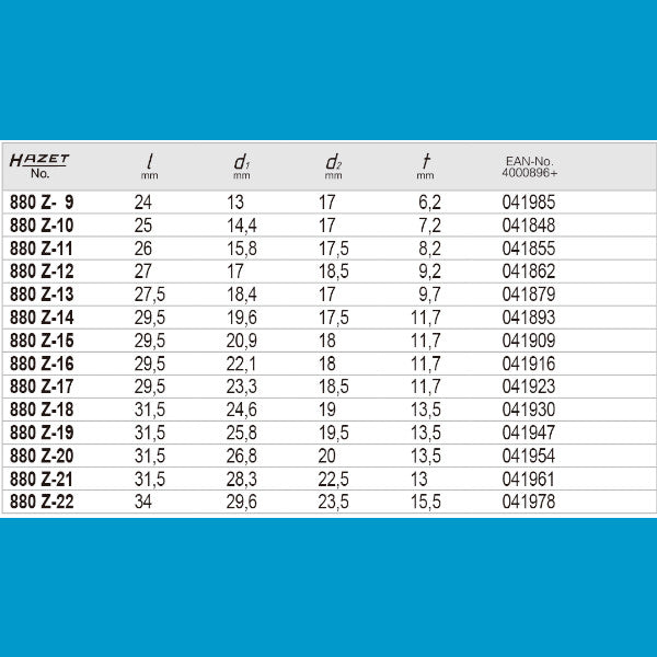 880Z-18 ソケット(12ポイント)3/8” 18mm