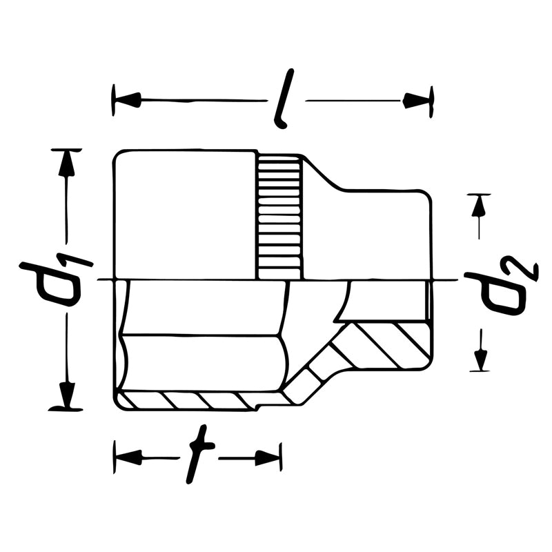 900Z-27 ソケット(12ポイント) 1/2" 27mm