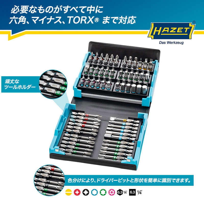 HAZET 2200SC-2 SMART CASE スマートケースBitラチェットセット