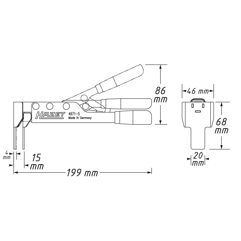 4971-5 ブレーキピストン リアジャスティングプライヤー（自転車用）