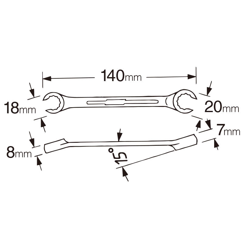 HAZET 612-8×10 フレアリングナットレンチ – HAZET Japan