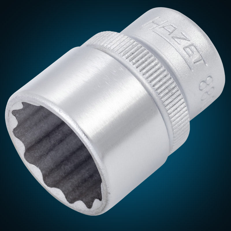 Hazet 880TZ-12 Socket - Long Design Chrome Plated Tool
