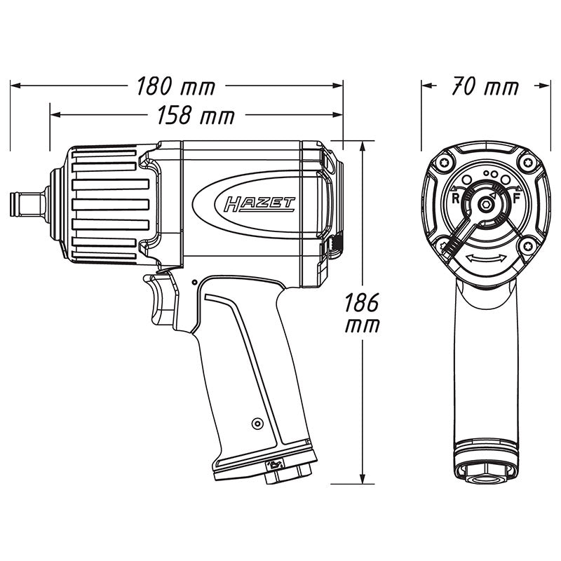 9012ECO インパクトレンチ 1/2インチ – HAZET JAPAN