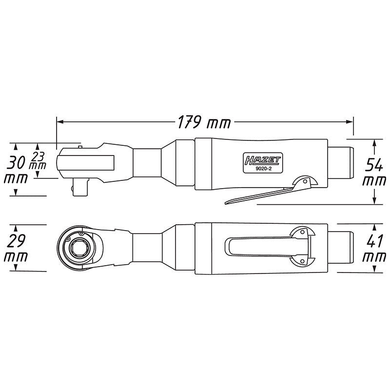 9020-2 ミニエアーラチェット 1/4