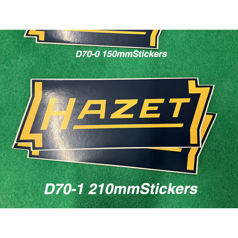 D70-1 HAZETステッカー 211x74mm