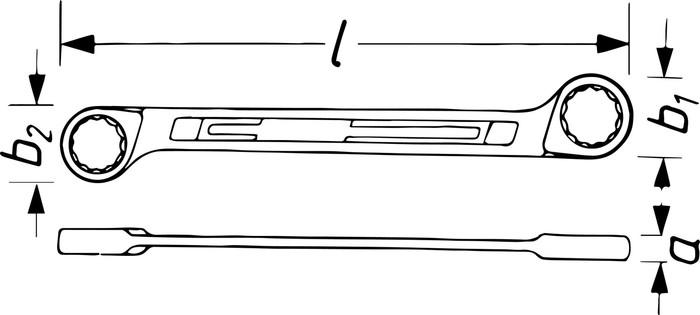 610N-8×9 ダブルボックスエンドレンチ