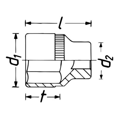 900-E14 TORXソケット 1/2” E14