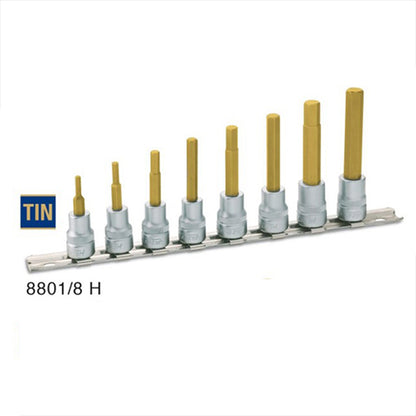 8801/8H ヘックスビットソケットセット 3/8"