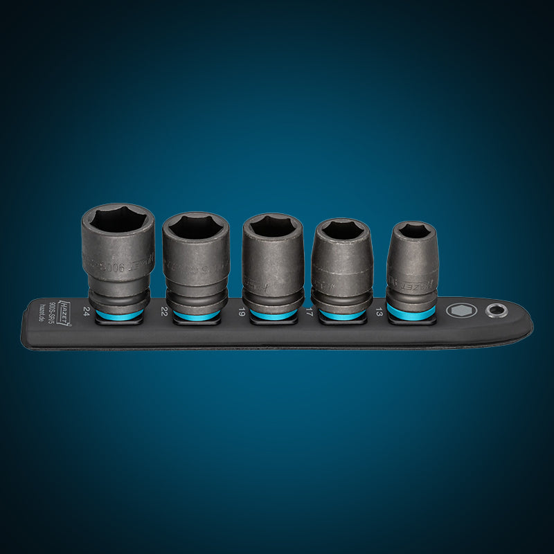 HAZET 900S-SR/5スマートレール 1/2" インパクトソケット5個セット